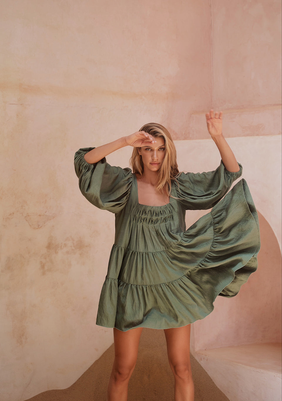 DRESS SANKARA GREEN